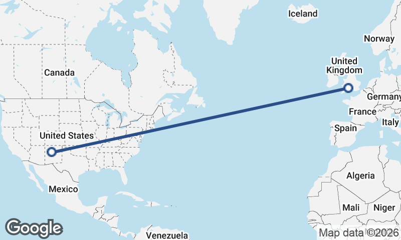 Albuquerque to Bristol