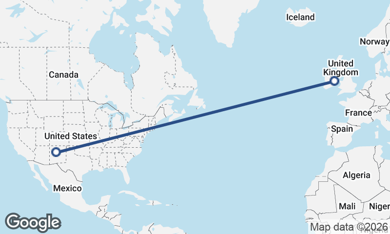 Albuquerque to Dublin