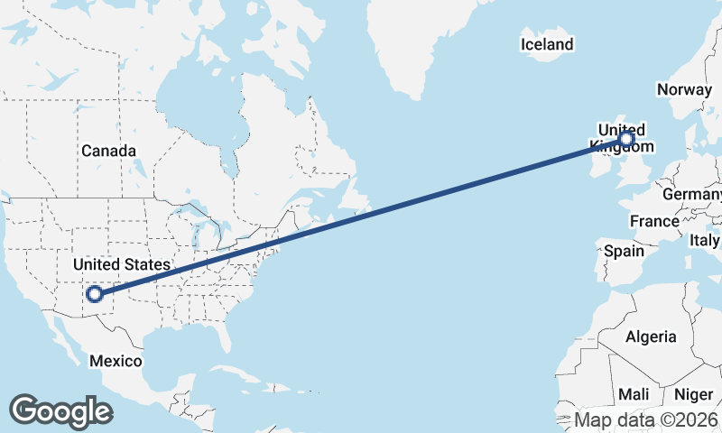 Albuquerque to Edinburgh