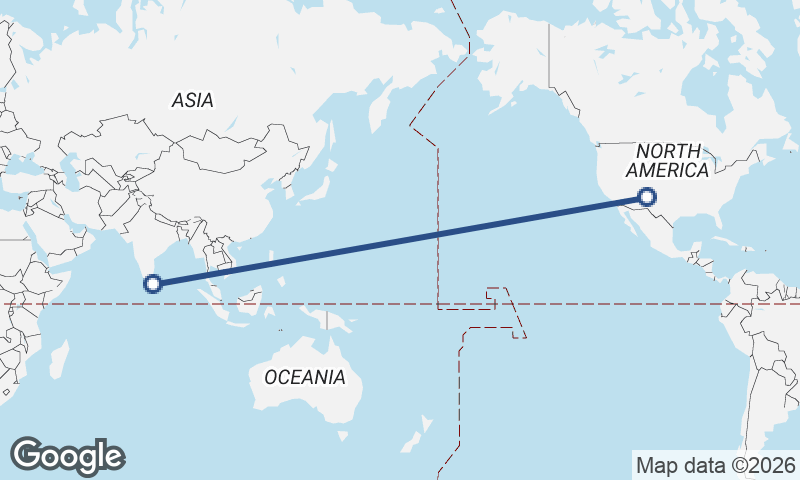 Albuquerque to Colombo