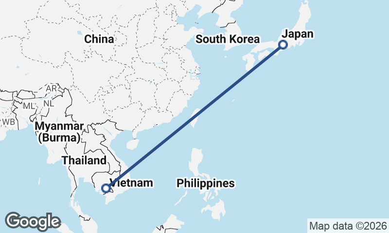 Nagoya to Phnom Penh