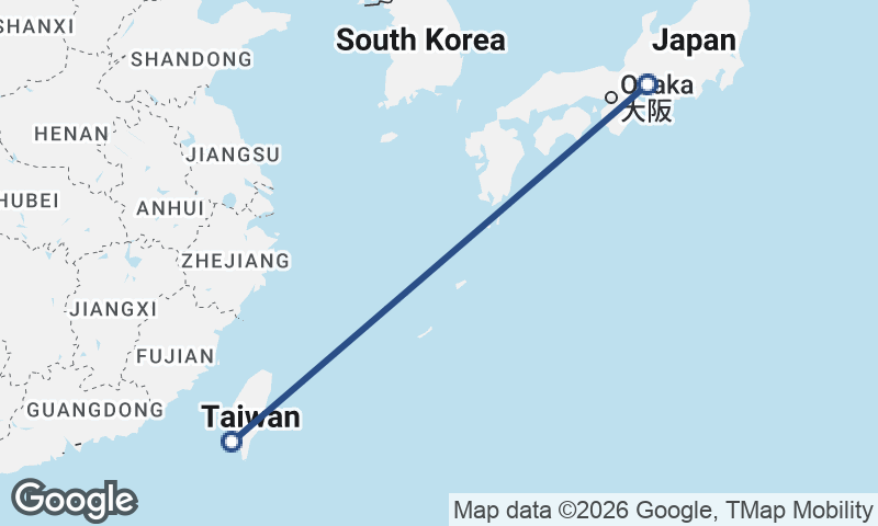 Nagoya to Kaohsiung