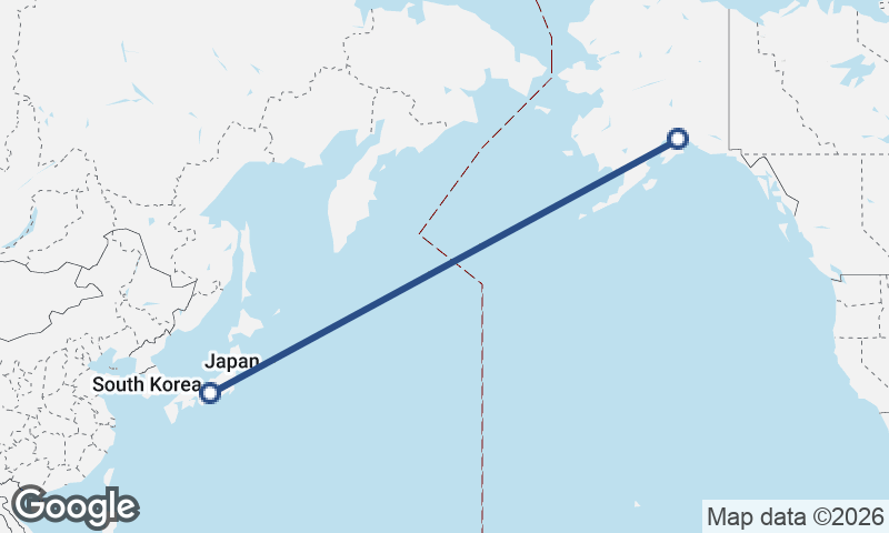 Nagoya to Anchorage