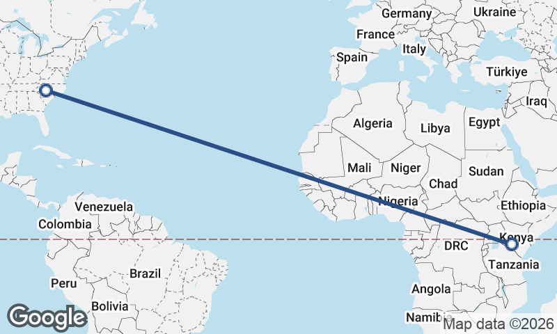 Charlotte to Nairobi