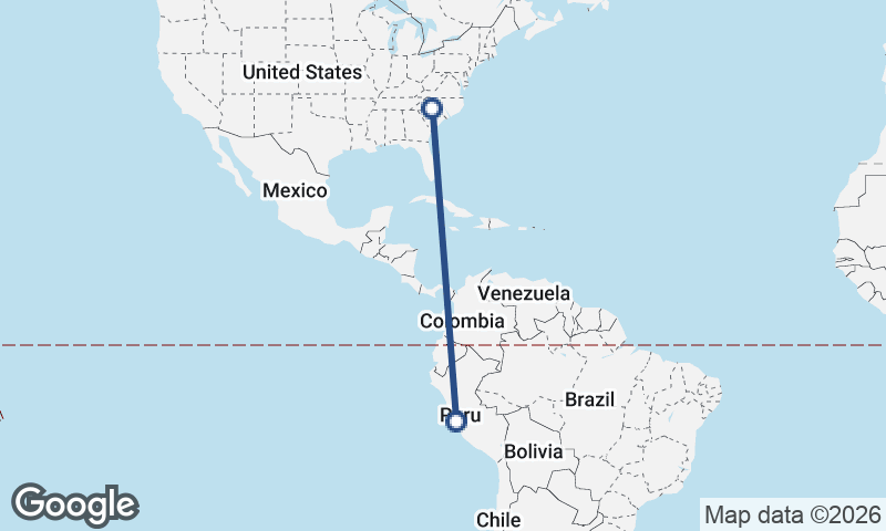 Charlotte to Lima