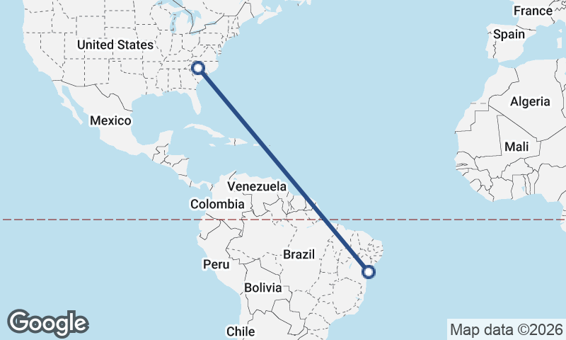 Charlotte to Salvador