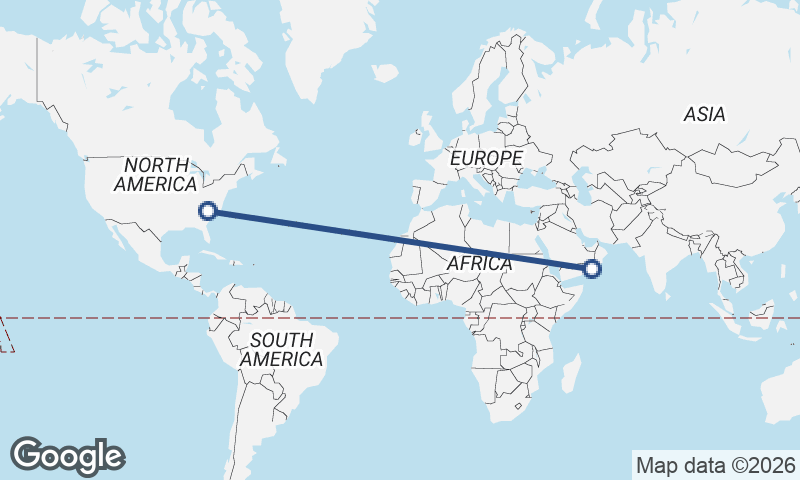 Charlotte to Şalālah