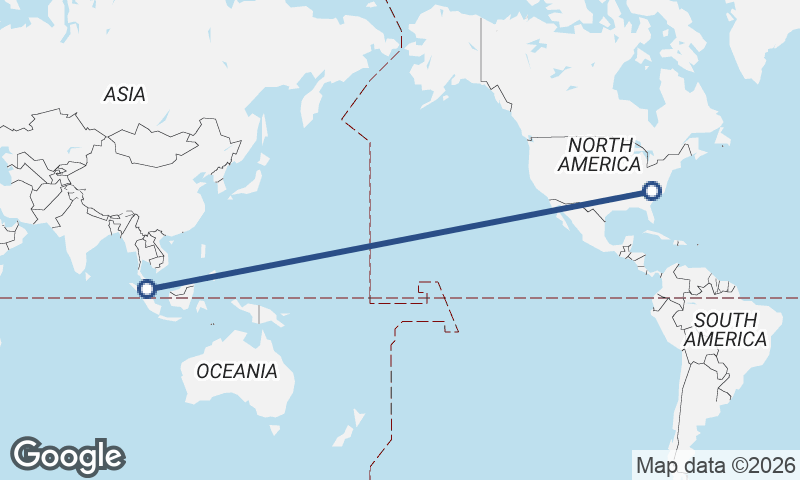 Charlotte to Kuala Lumpur