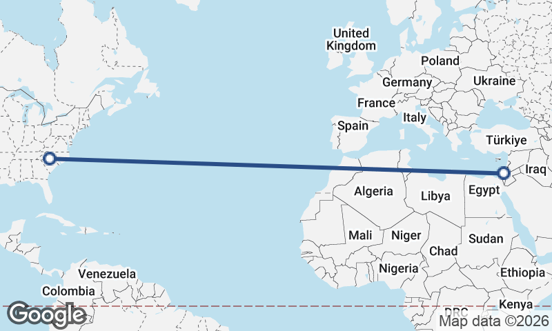Charlotte to Tel Aviv-Yafo