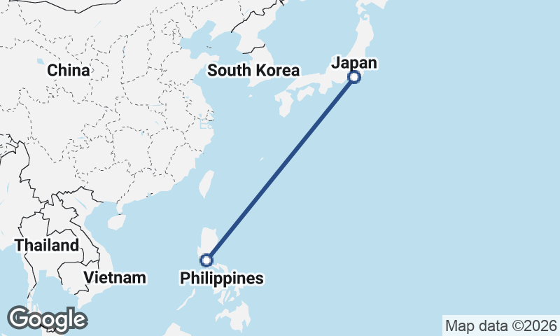 Yokohama to Manila