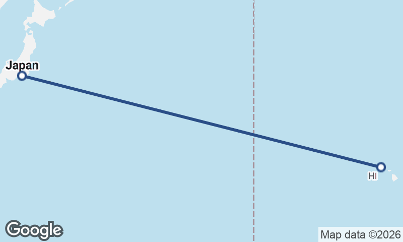 Yokohama to Honolulu