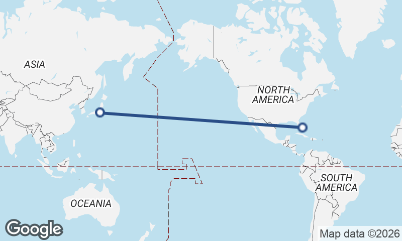 Yokohama to Freeport City