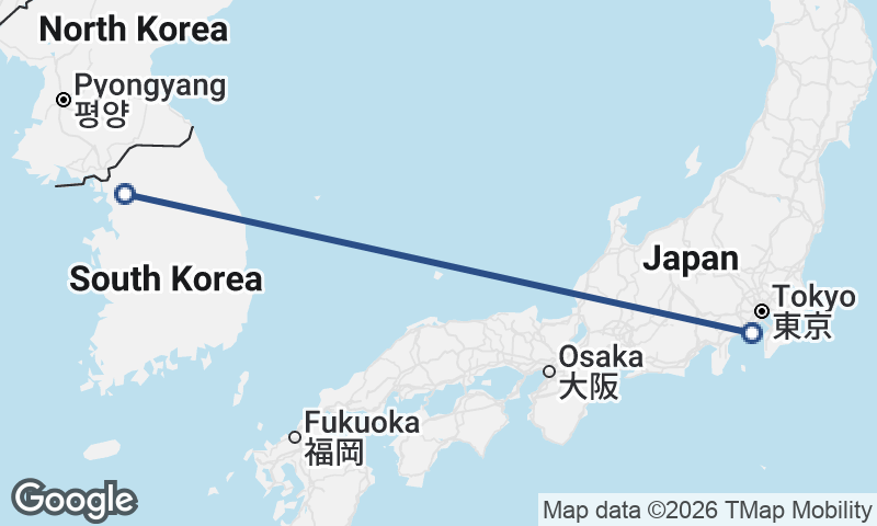 Yokohama to Seoul