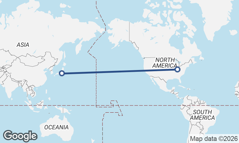 Yokohama to Cincinnati