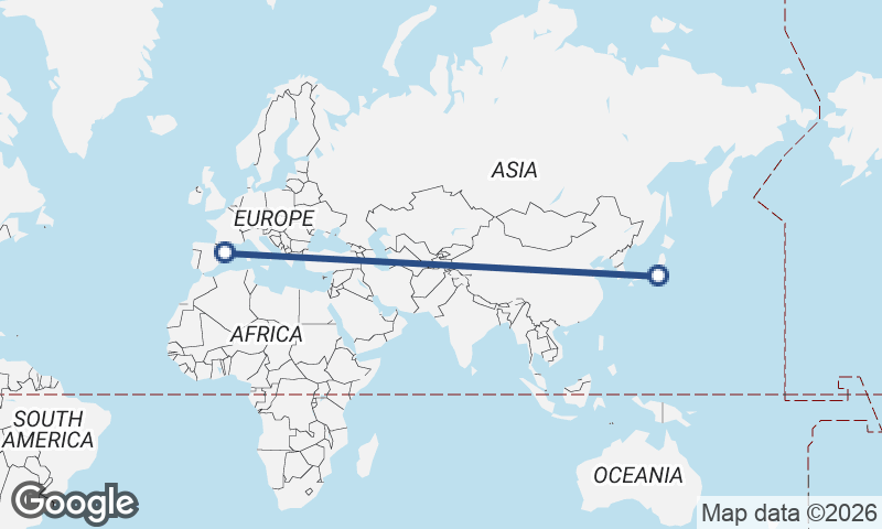 Yokohama to Tarragona