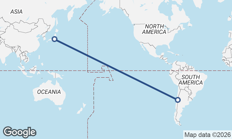 Tokyo to Santiago