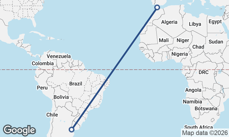 Tangier to Buenos Aires