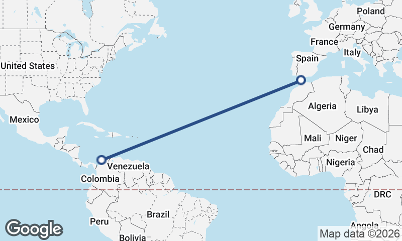Tangier to Cartagena