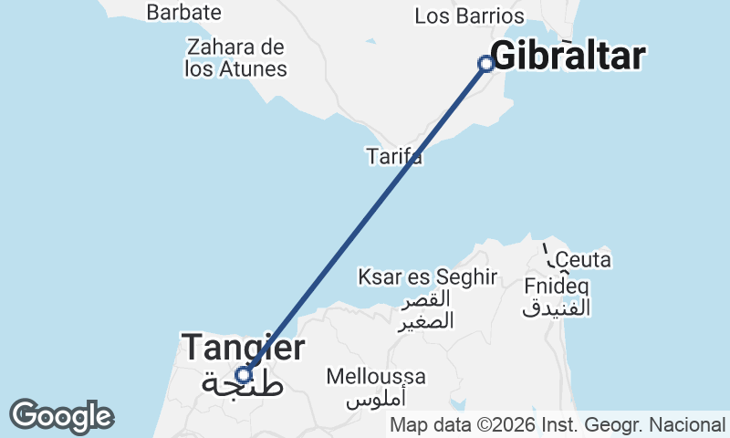 Tangier to Algeciras