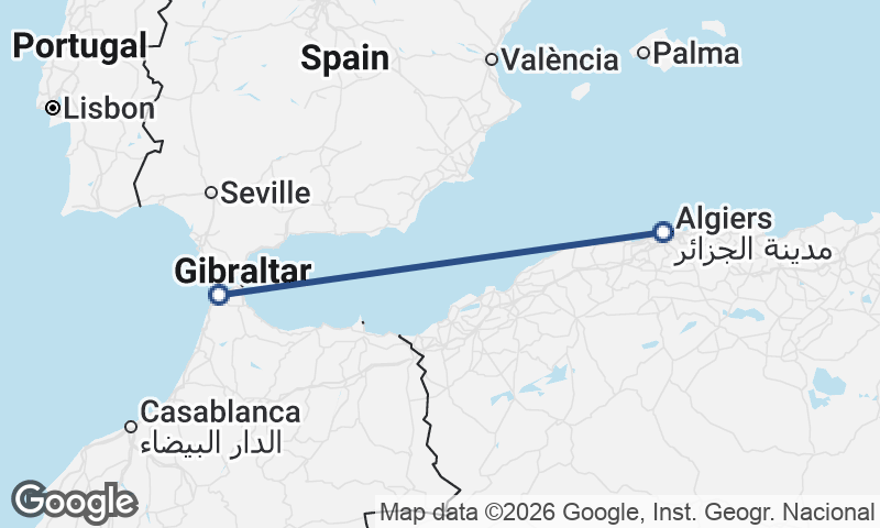 Tangier to Algiers