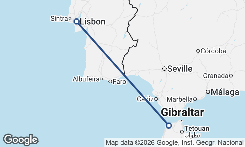 Tangier to Lisbon