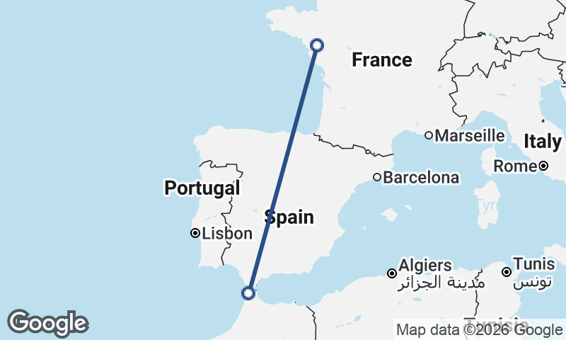 Tangier to Nantes