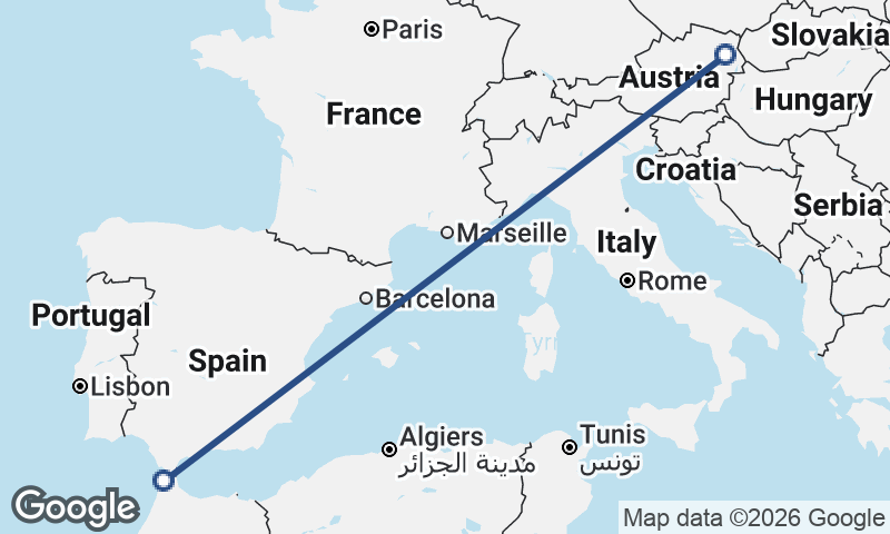 Tangier to Vienna