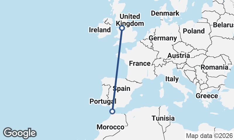 Tangier to Liverpool