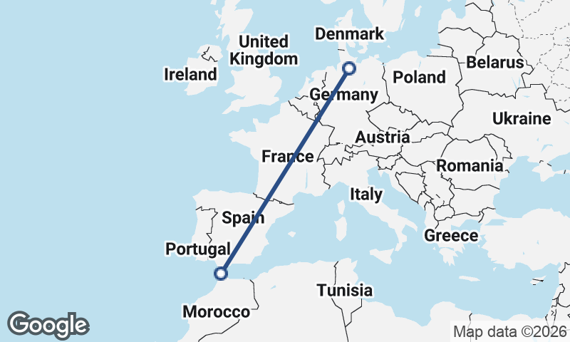 Tangier to Hamburg