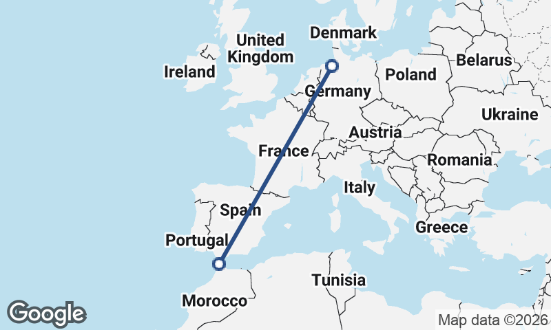 Tangier to Bremerhaven