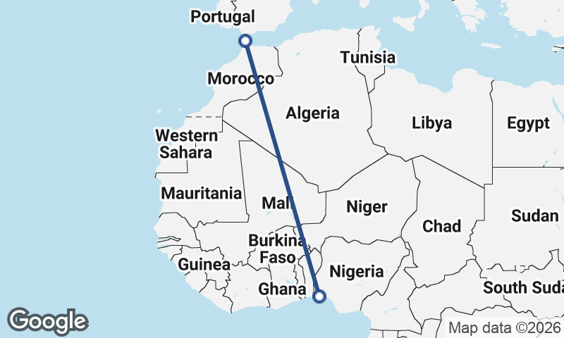 Tangier to Lagos