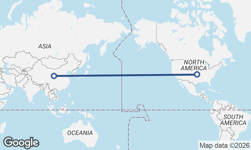 China to United States