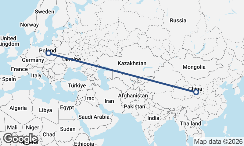 China to Poland