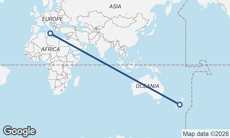 Valletta to Christchurch
