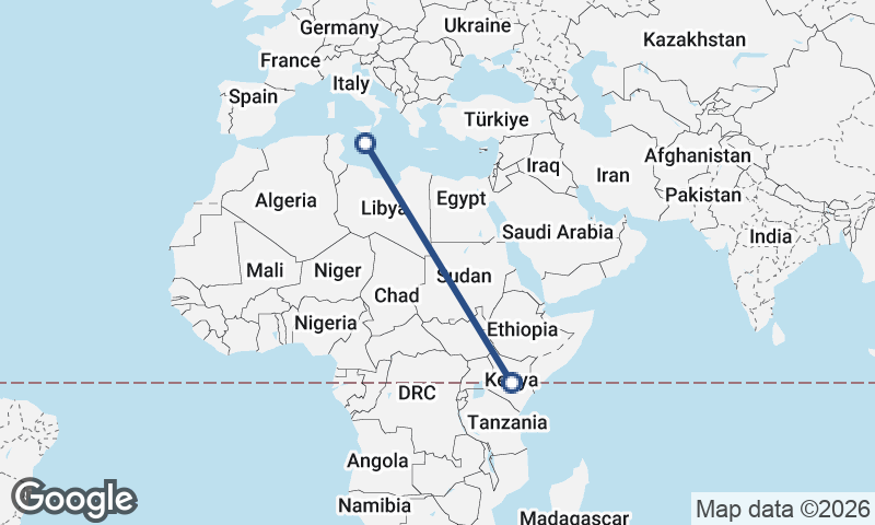 Malta to Kenya