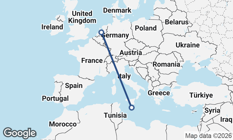 Malta to Netherlands