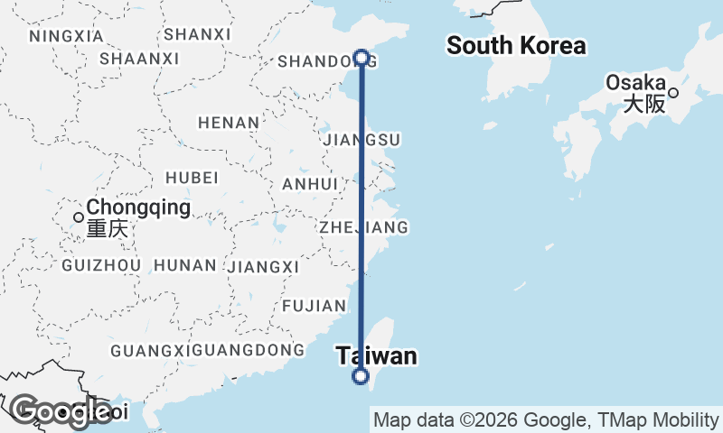 Qingdao to Kaohsiung