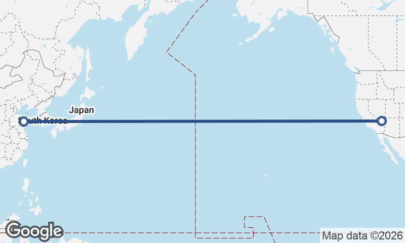 Qingdao to Las Vegas