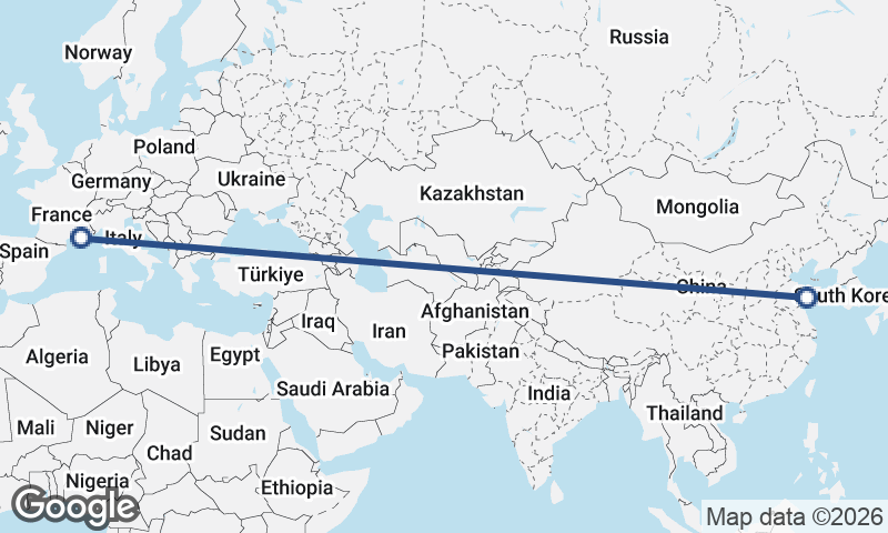 Qingdao to Marseille
