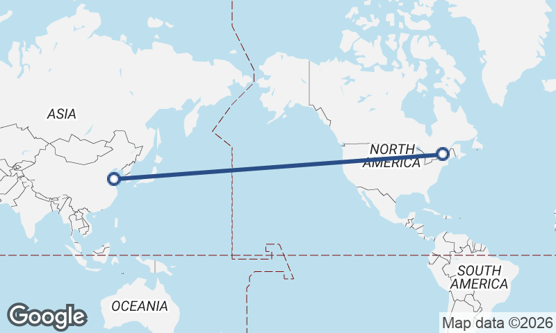 Qingdao to Montréal