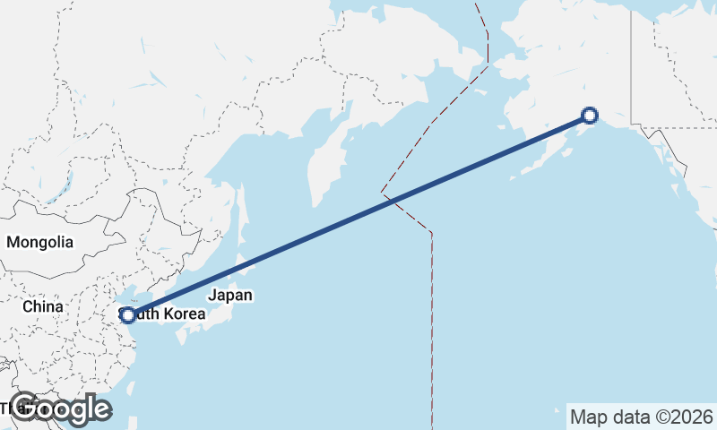 Qingdao to Anchorage