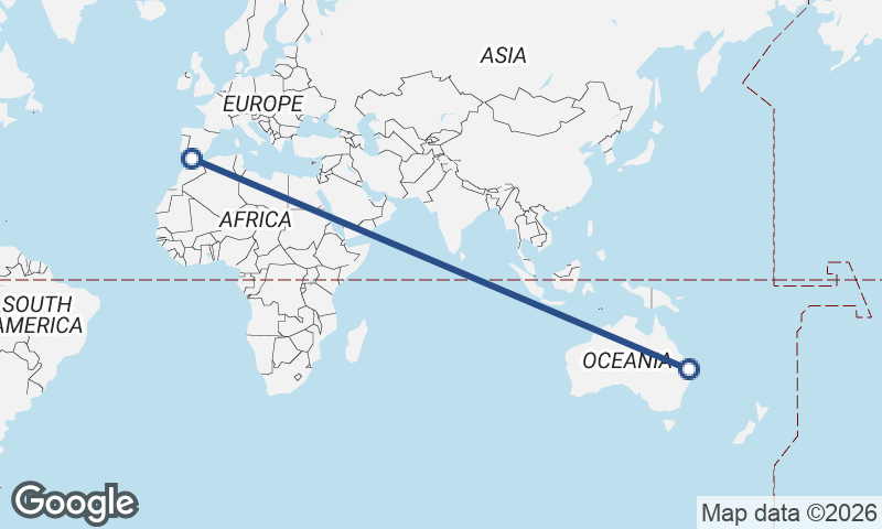 Algeciras to Brisbane