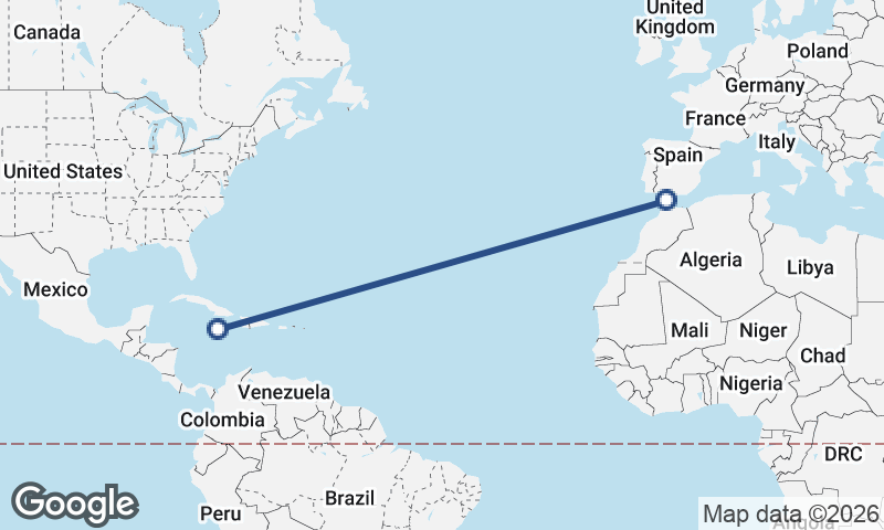 Algeciras to Kingston