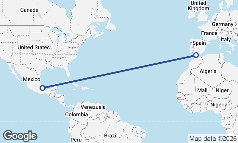 Algeciras to Veracruz