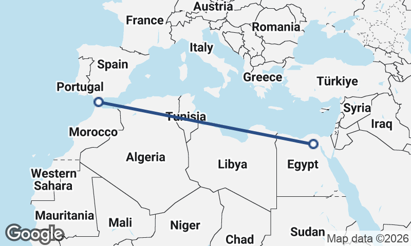 Algeciras to Cairo