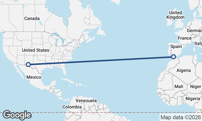 Algeciras to Juárez