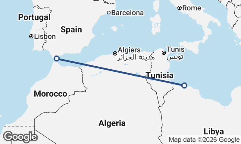 Algeciras to Tripoli