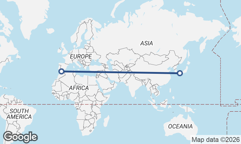 Algeciras to Hiroshima