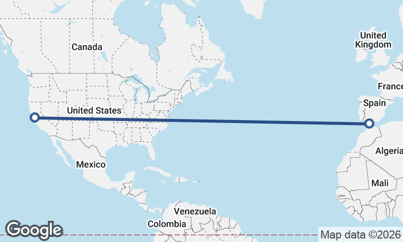 Algeciras to Oakland