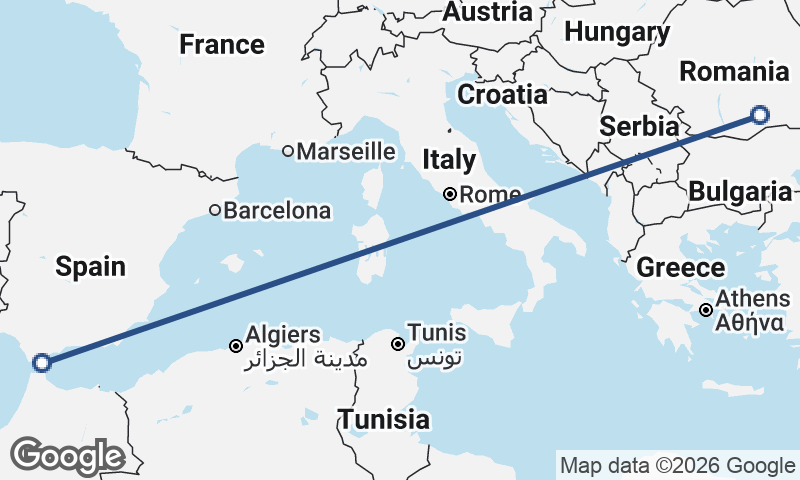 Algeciras to Bucharest